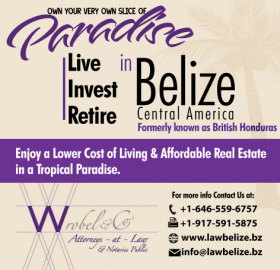 Ad for Wrobel and Company  to live in Belize – Best Places In The World To Retire – International Living